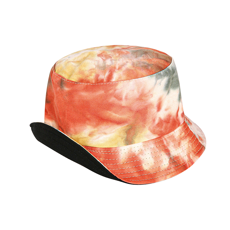 ハット A FERRETTI BUCKET HAT WITH TIE DYE PRINT Tie Dye Bucket Hat Bucket Cap Print Reversible Beach Sun Hat