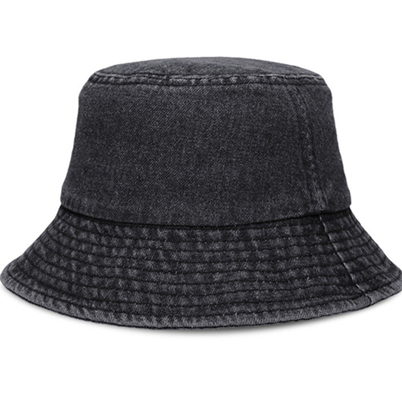 ★VARZAR★ Stone washed denim bucket hat black VARZAR(バザール) Stone-washed denim bucket hat black